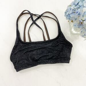 Athleta Dark Gray Chaturanga Sports Bra Size XXS